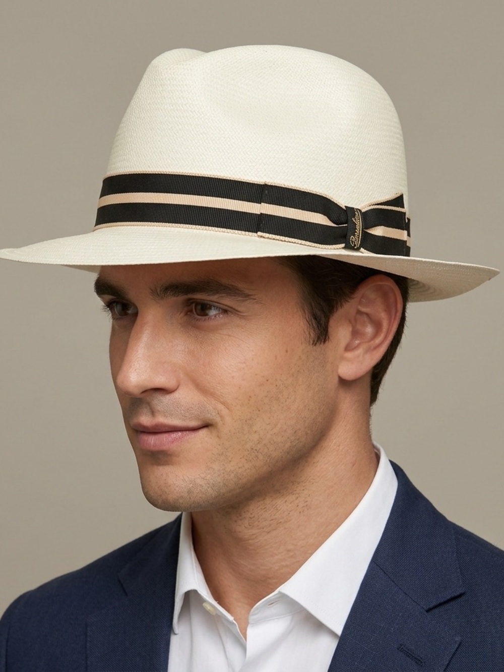 Borsalino Collapsible Straw Panama Hat - 7½ / 60cm, made in Italy 🇮🇹